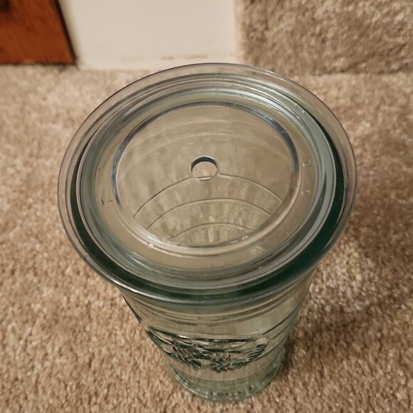 Starbucks Clear Glass Recycled Materials Tumbler 16oz - Picture 3 of 7